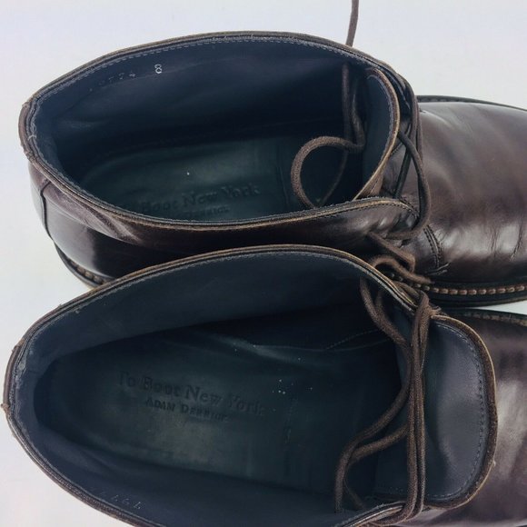 To Boot New York Adam Derrick Men's Size 8 m Brow - Picture 9 of 11
